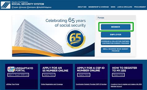 www.sss.gov.ph.member